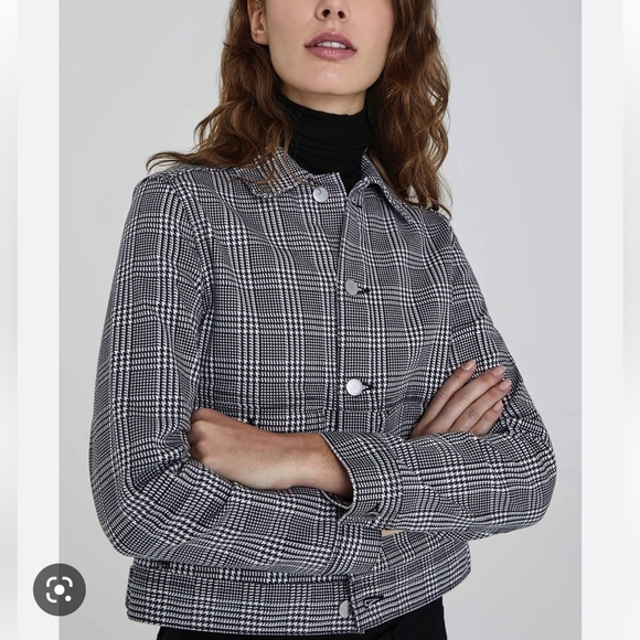 Anthropologie NWT AG The Evonne Plaid Trucker Jacket Size XS. - Picture 6 of 11